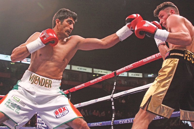 TALENTED: Vijender Singh is set to face his toughest test to date later this month when he faces off against Samet Hyuseinov