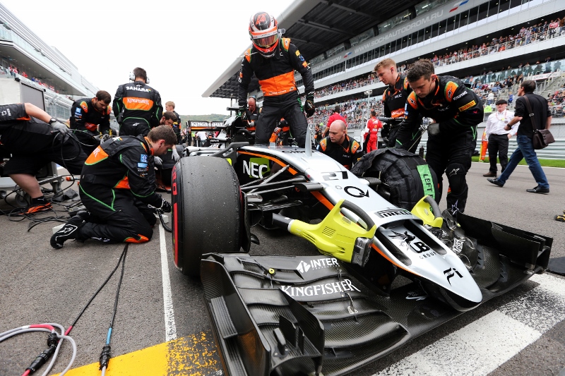 PREPERATIONS: Force India are still searching for sponsors for the upcoming Formula One campaign