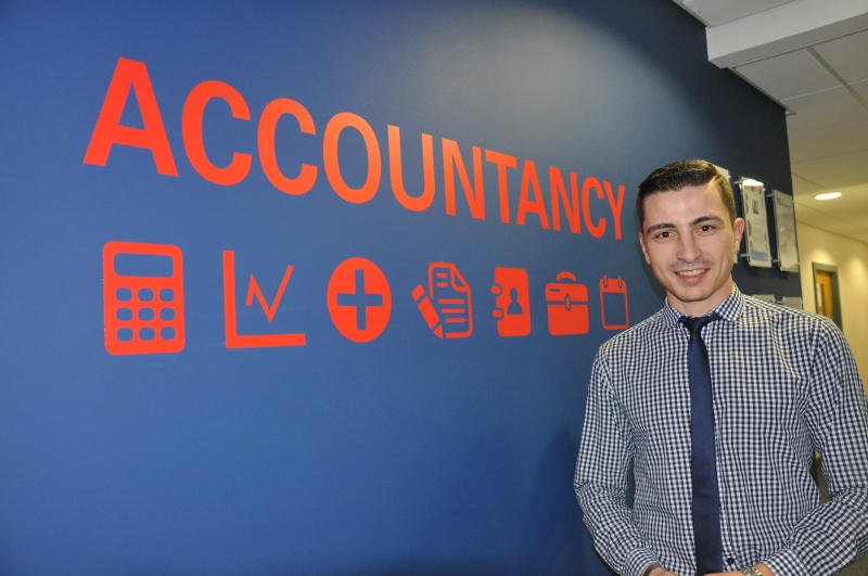 NUMBERS: Mahed Obeid is currently studying part-time whilst working as an accountant