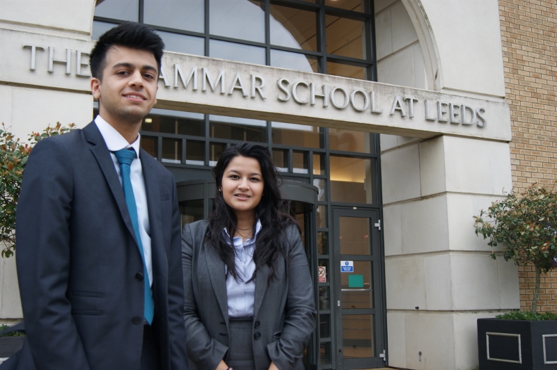 ACADEMICS: Shahzaib and Manjari are hoping to study at Cambridge University after receiving conditional offers