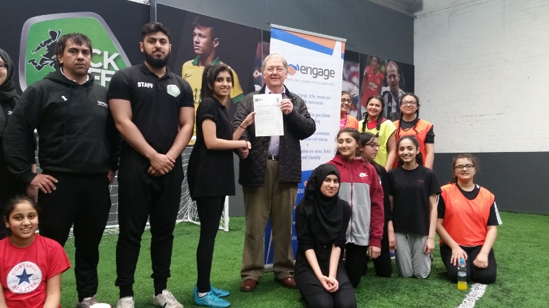 QUALIFIED: 17 year-old Ammarah Pandor coached young girls for three hours every Sunday and has now passed her FA Level 1 coaching qualification