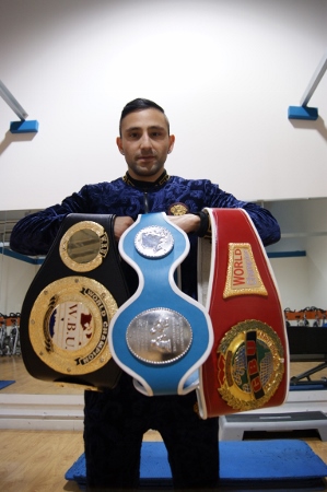 CHAMPION: Tasif Khan now holds three titles as he continues his rise in the boxing world