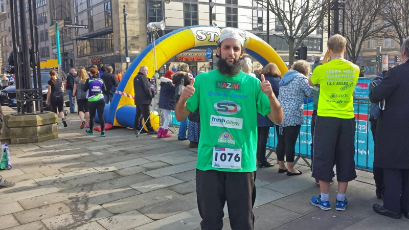 ROAD RUNNER: Nazim Ali has raised over £50k for charitable causes