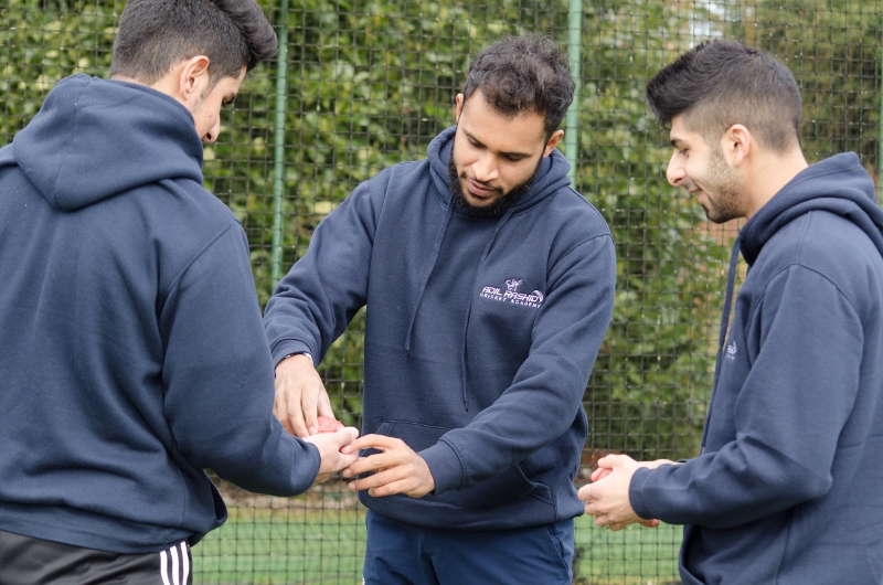 MASTERCLASS: The Bradford-born bowler visited the Adil Rashid Cricket Academy last week
