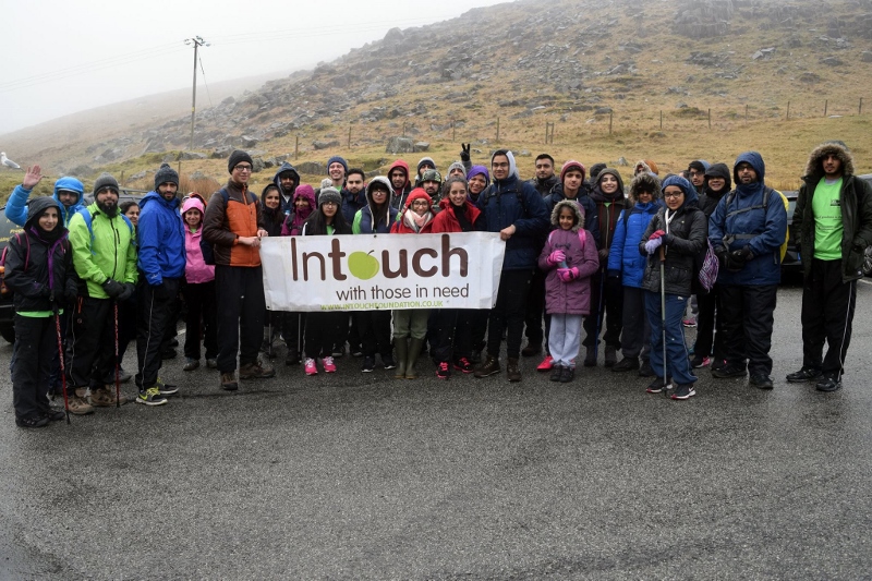 MOUNTAINEERS: 47 fundraisers took on the Snowdon Challenge for the InTouch Foundation