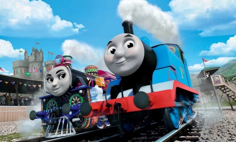 NEW FRIENDS: Thomas pictured with Ashima of India (Pic Credit: Universal)