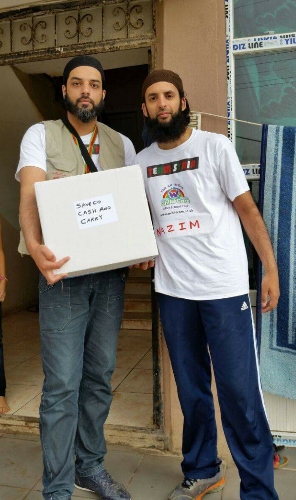 TEAMWORK: Nazim Ali and Wajid Khan will travel to the town of Reyhanli as part of an SKT Welfare convoy