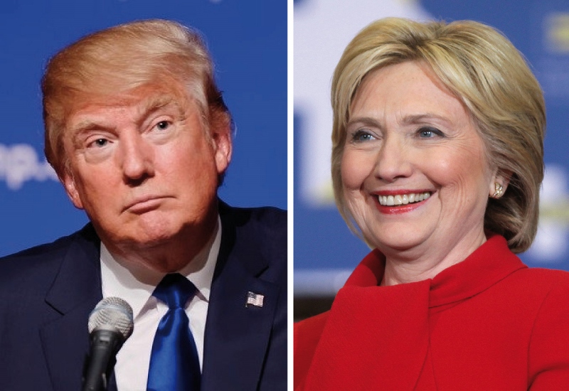TRUMP V CLINTON: The bets are on for who’ll make it to president, with odds on a tight battle between Republican Donald Trump and Democrat Hillary Clinton