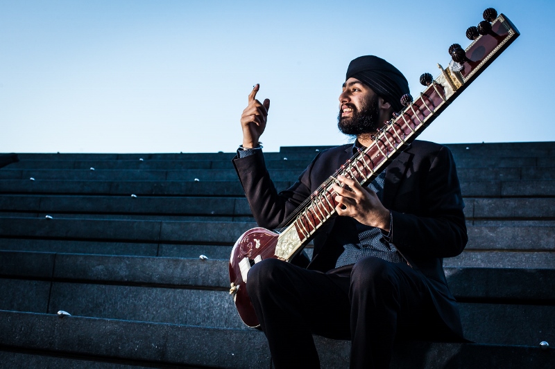 TALENTED: Jasdeep Singh Dunga has been playing the sitar since the age of 15 and has now been given a £30,000 scholarship to pursue a career in the art further
