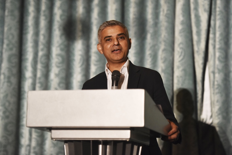 IN SUPPORT: Mayor of London, Sadiq Khan, spoke passionately on the night about the work the British Asian Trust have carried out