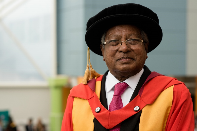 TACKLING POVERTY: Sir Fazle Hasan Abed received an honorary doctorate of Education from the University of Bradford this past week