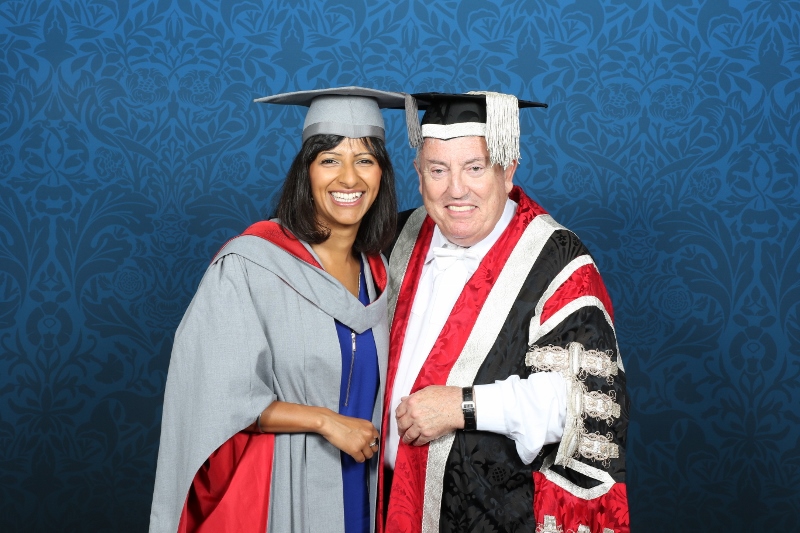PASSING ON THE TORCH: Ranvir Singh will replace Sir Richard Evans as Chancellor at the University of Central Lancashire
