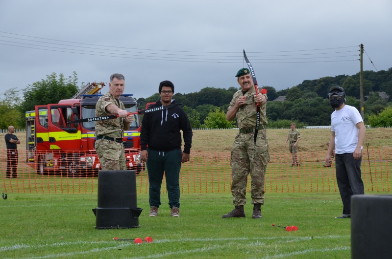 TARGET ACQUIRED: The army test their skills on the archery