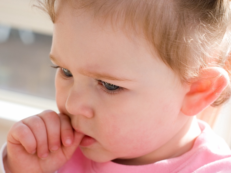 HEALTHY HABIT?: A new study has revealed that children who bite their nails may be less allergic to dust and animals