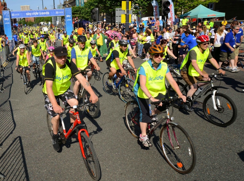 ON YOUR BIKES!: The traffic free route in Leeds City centre will attract thousands of participants this year