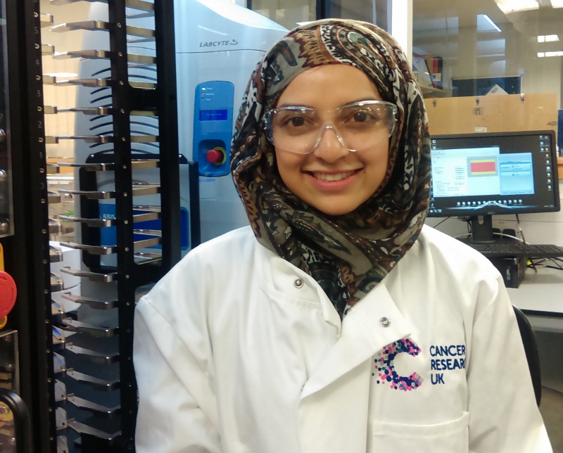 AT THE HELM: Habiba Bequm is dedicated to saving lives through her work in the lab