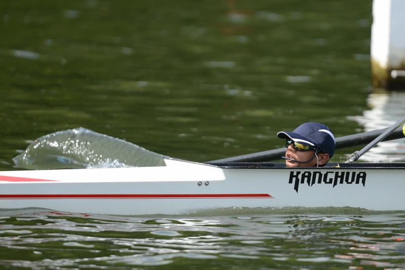 LEADER: After taking up cox rowing at the age of 12, Harin has since achieved some remarkable success in the sport