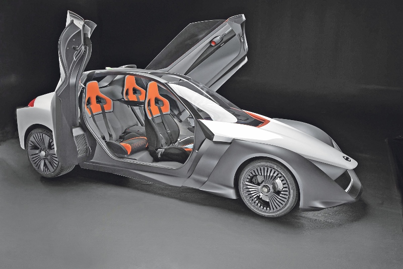 DIFFERENT: Nissan’s BladeGlider concept can seat three people