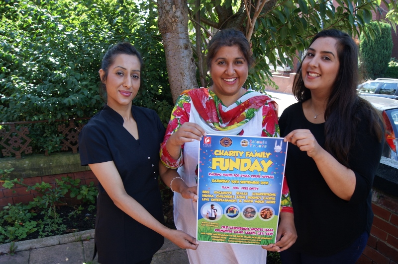 HAPPY FAMILIES: Sisters Yasmeen, Sophia and Miriam have organised a community family Funday to bring out the best in Beeston