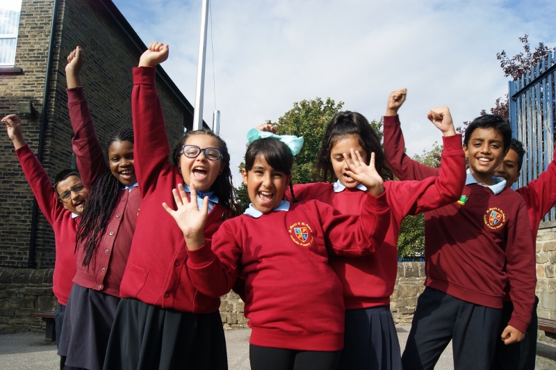 ACHIEVING: Children at St Mary’s and St Peter’s Catholic Primary School received a fantastic Ofsted report