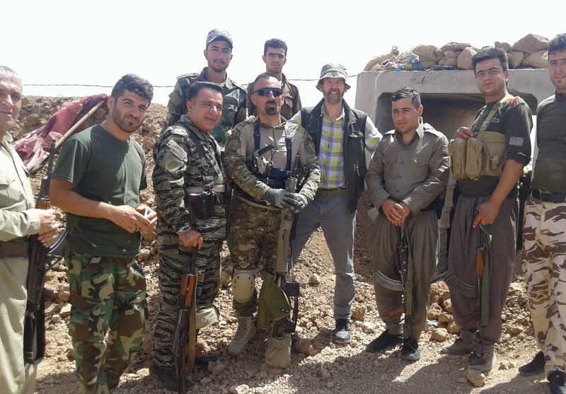 DANGER: Despite receiving no pay for their fight with Daesh, Peshmerga forces continue to battle with their weapons