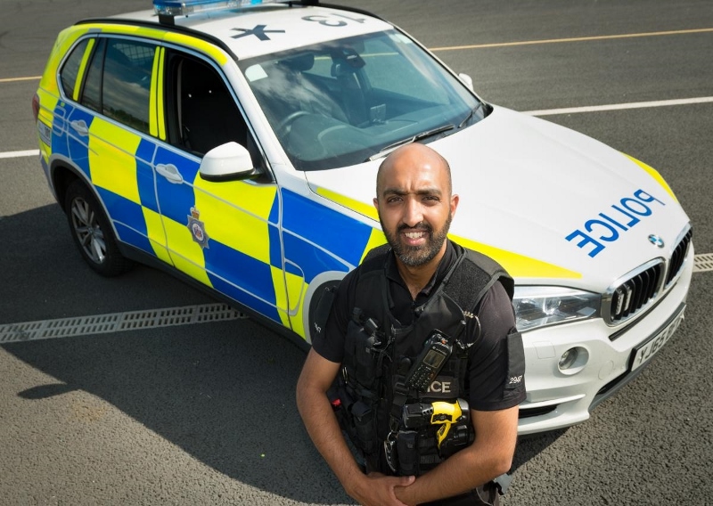 IN THE RUNNING: In his time as the Positive Action Co-ordinator with West Yorkshire Police, PC Amjad Ditta has worked hard to promote diversity in the Force’s recruitment