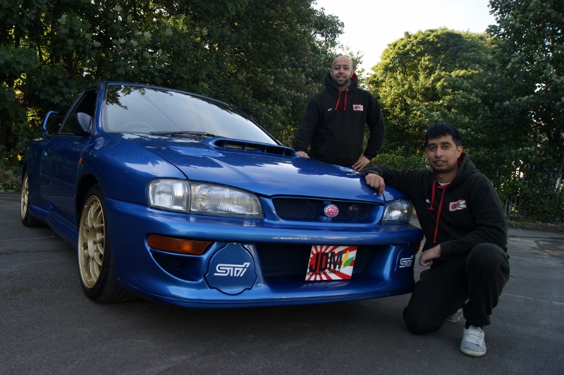 DREAM CAR: Atif Nawabi and Saakib Rauf were delighted to purchase a rare 22B model Subaru