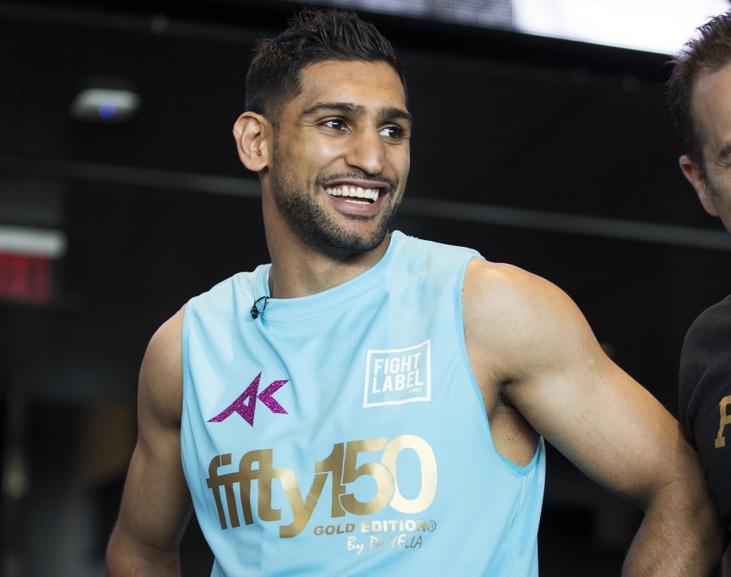 READY AND WAITING: Amir Khan believes he has what it takes to beat Manny Pacquiao and labelled him as a ‘friend’