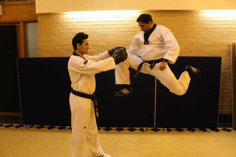 PRACTICE MAKES PERFECT: The duo first discovered a passion for martial arts almost 20 years ago