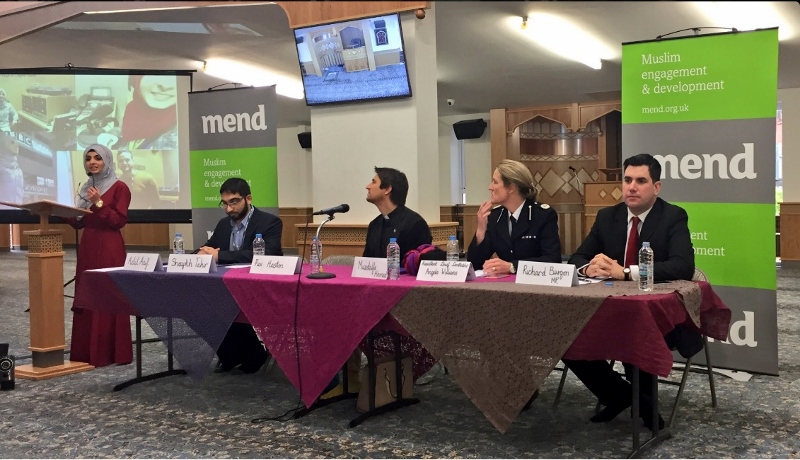 VIEWPOINT: Muzdalfa Ahmed, speaking on the day, with her fellow panellists (Pic cred: Twitter)