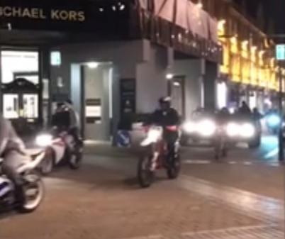 HARLEY-OWEEN: A gang of bikers and quadbikers rampaged through Leeds’ streets this Halloween, with zero regard for pedestrians (Photo cred: Oli Grandidge’s Facebook)