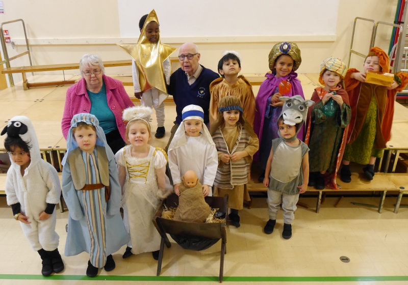 CHRISTMAS WISHES: The children performed familiar nursery rhyme songs which appealed to all ages
