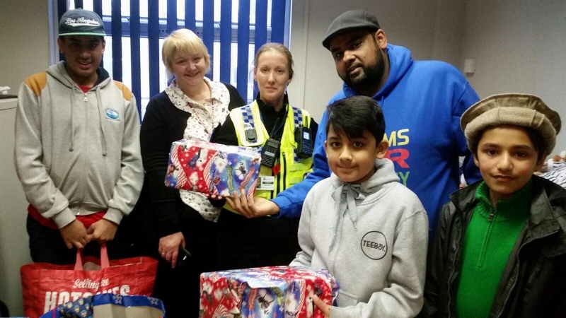 GENEROUS: Festive joy was brought to kids who never receive Christmas presents