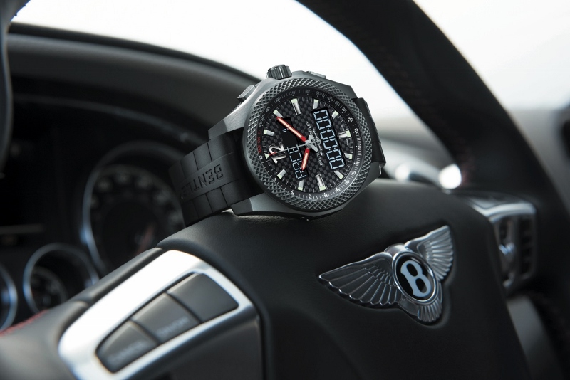 ENVIOUS: The special watch features a titanium case, carbon fibre dial and connected technology
