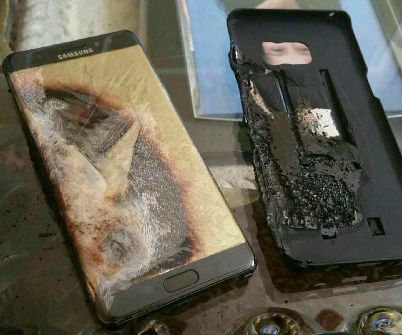 DANGEROUS: The Samsung Galaxy Note 7 was recalled in September last year and eventually killed off after explosions