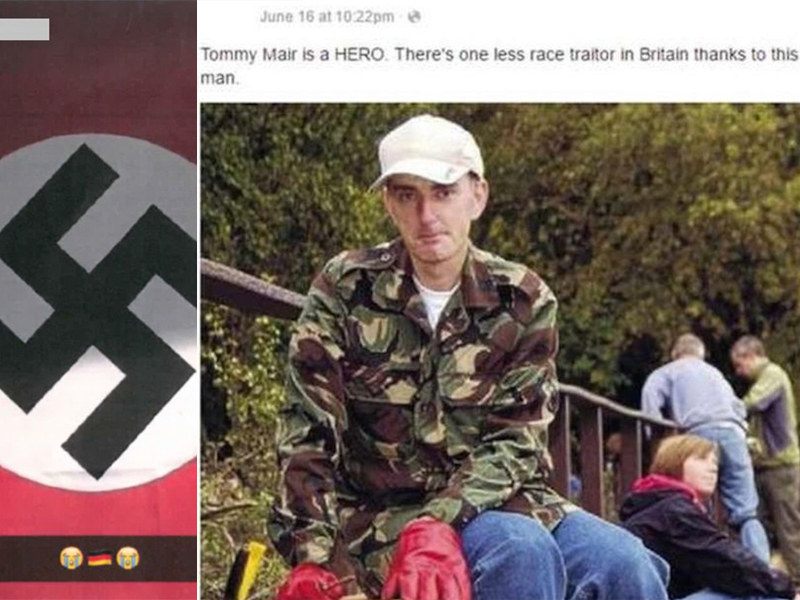 The neo-Nazi Bradford lad hailed Tommy Mai a “f***ing legend” for murdering the much-loved Batley and Spen Valley MP Jo Cox on 16th June 2016