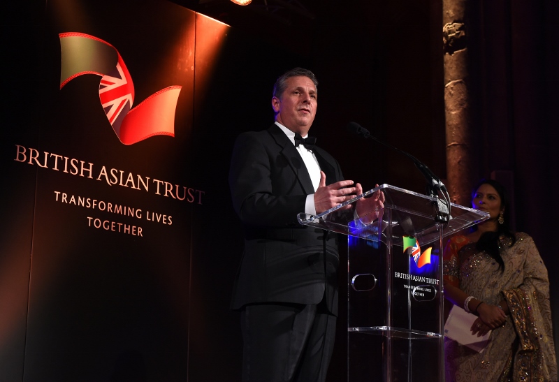THANKING SUPOORTERS: Richard Hawkes CEO British Asian Trust (picture credit: Justin Goff)