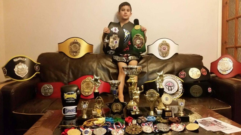 WINNING: 10-year-old Abu-Bakr already has a multitude of awards