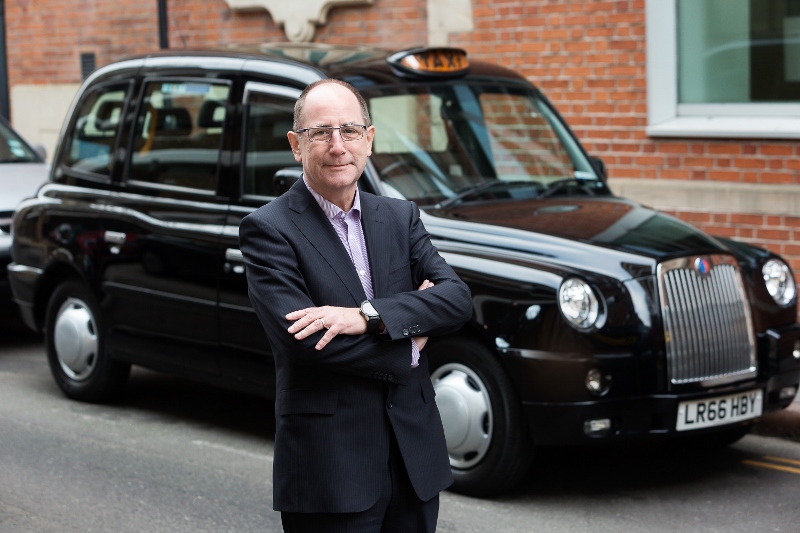 ELECTRIC TAXI: Chris Gubbey, Chief Executive of the London Taxi Company says the purpose-built £300M car plant will build 20,000 cars a year