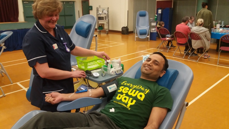 SEWA DAY: Donors at the last Sewa Day National Blood Donation Drive in Preston