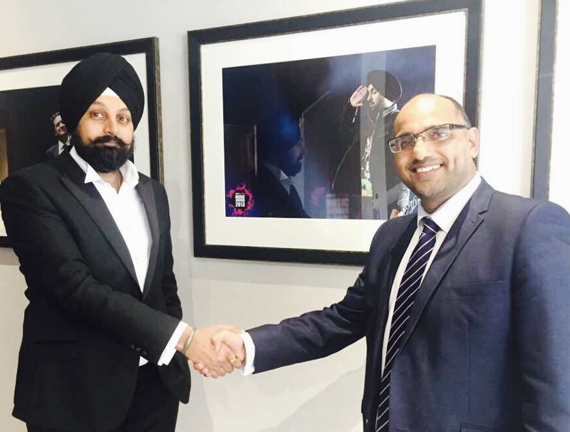 PARTNERSHIP: Tony Shergill (left) and Jug Johal (right) committed to providing sporting benefits to minority ethnic communities