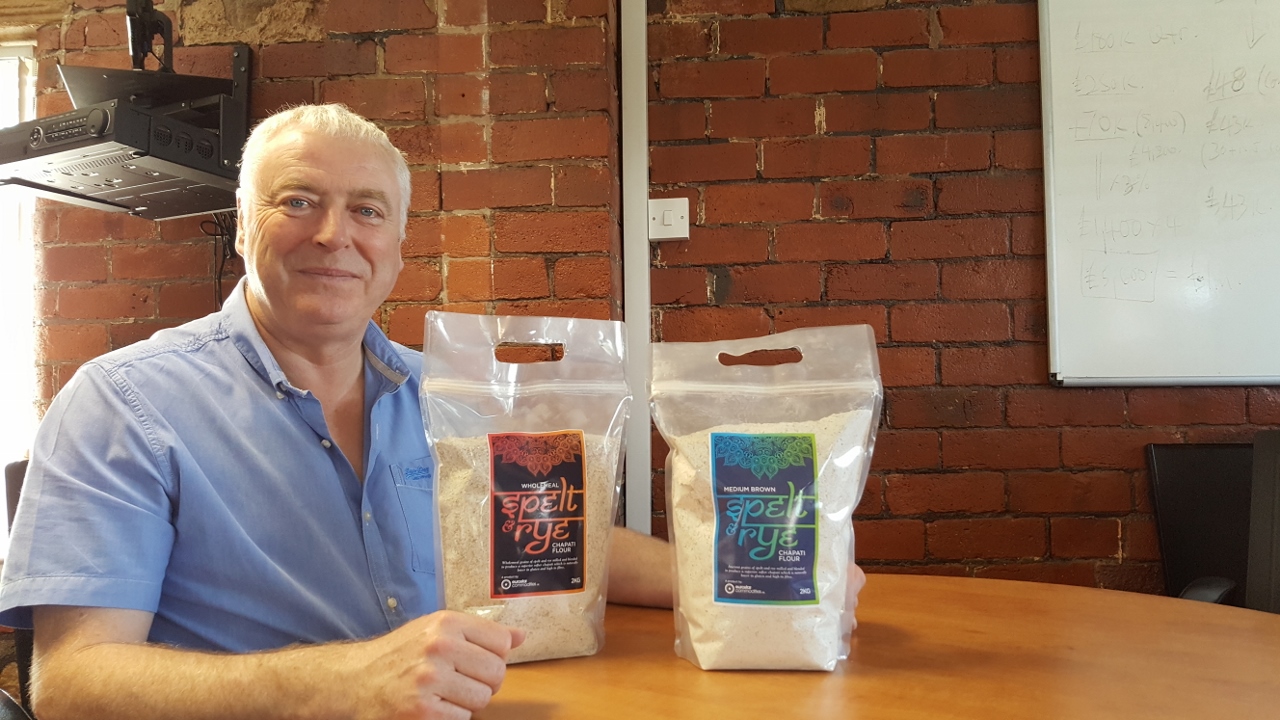 YORKSHIREMAN: Philip Bull, Managing Director of Eurostar Commodities with the ‘healthy’ spelt and rye flour packs