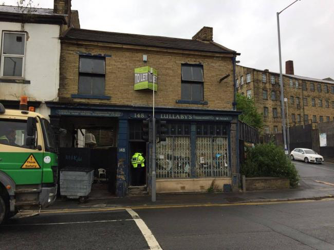 CANNABIS FARM UNCOVERED: The empty shop on Thornton Road was the scene of a major fire in the early hours of the morning