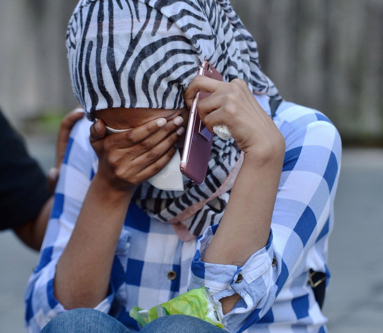 A distraught friend of the woman who send final message whilst trapped in her apartment during the blaze