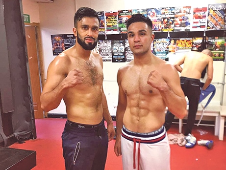 GRAFT: Adil Anwar (left) and Hamed Ghaz sweat out session at Burmantofts gym