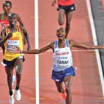 ESTACY: Mo Farah crosses line to win gold