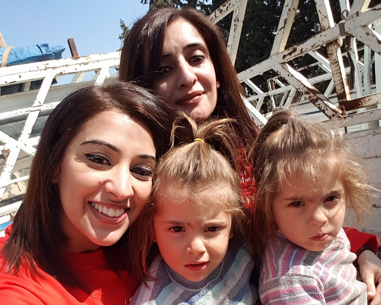AID VOLUNTEER: Samaira Iqbal (left) hopes to meet the £6000 target and return to Reyhanli with food and survival packets for families at the Syrian border
