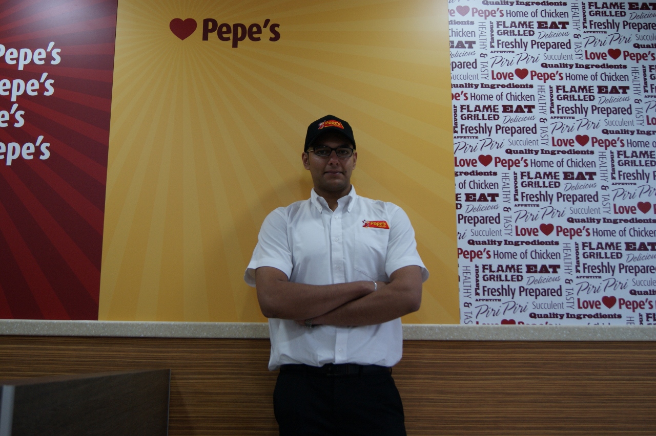 DISGRUNTLED: Sajid Ali of Pepe’s in Harehills, Leeds who were due to open in February but haven’t been able to because of Scottish Power’s negligence