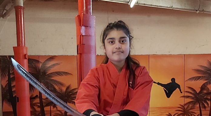 Blackbelt for samurai sword yielding teen who makes history