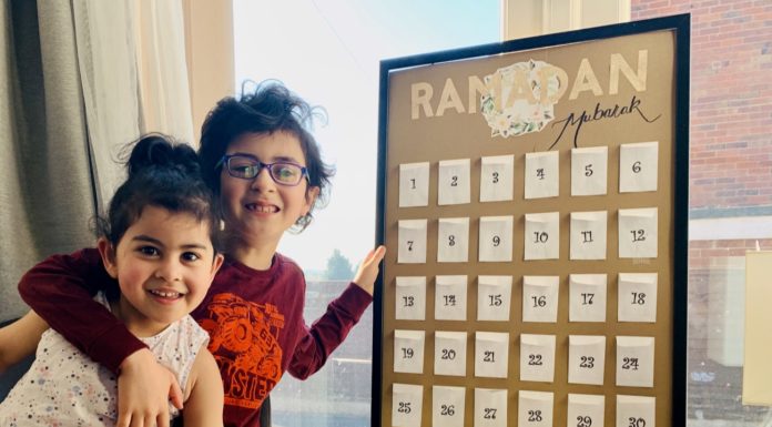 Children welcome Ramadan with sparkling fairy lights, colourful decorations and lots of love…
